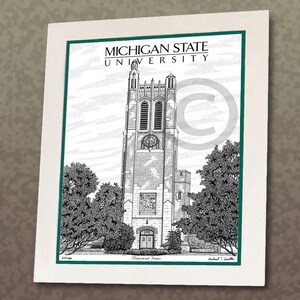 Michigan State University art print by Michael Smith