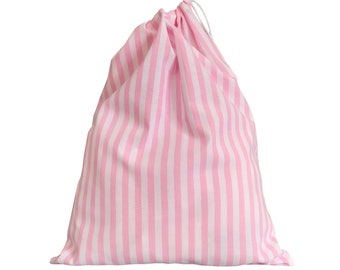 Laundry bag laundry bag travel bag fabric stripes pink lilac purple