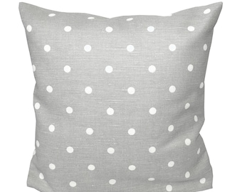 Linen cushion cushion cover linen cushion cover gray dots polka dots country house