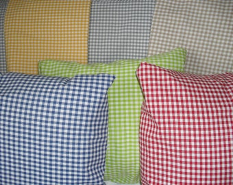 Cushion cover cushion cover checked Vichy check country house check cotton fabric