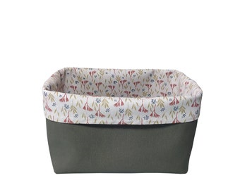 Bread basket cotton fabric sturdy fabric basket utensil stable storage basket