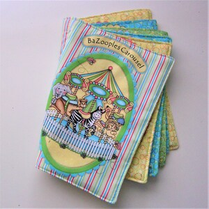 BaZooples Carousel Fabric Children's Storybook Unisex Educational Toy One-of-a-kind Baby Gift