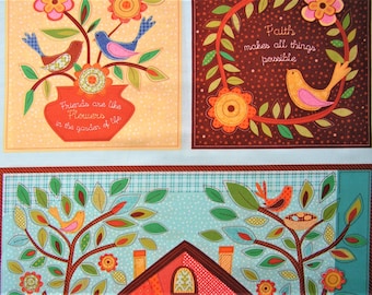 2010 "Flight of Fancy" by me-O-my for SPX fabrics Children's Quilt Panel Unisex Baby Gift!