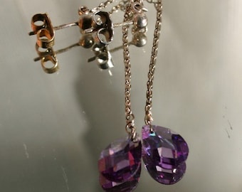 Perline Di Cristallo AB Sfaccettate 8mm – 250 Pezzi Misti Viola Per Creare Gioielli Fai Da Te (Bracciali, Collane, Orecchini)