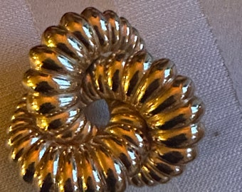Vintage CHRISTIAN DIOR Gold Puffy Knot Brooch by Grosse of Germany 1968