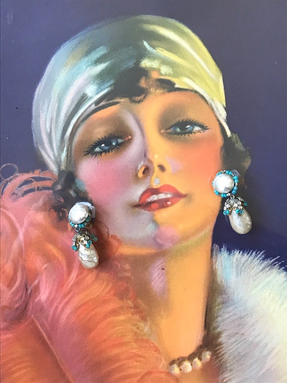 Gorgeous and RARE Pair of Early MIRIAM HASKELL Tu… - image 2