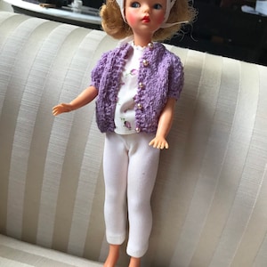 Adorable Lavender Sweater and Pant Outfit for TAMMY or Barbie 1960