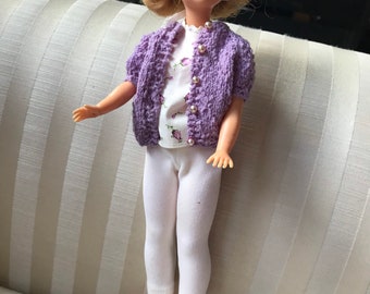 Adorable Lavender Sweater and Pant Outfit for TAMMY or Barbie 1960