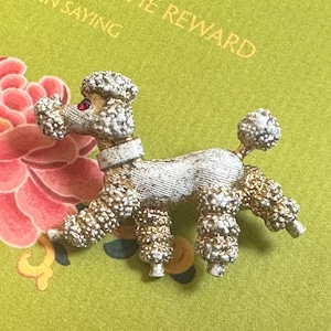 Darling Vintage French Poodle Pin