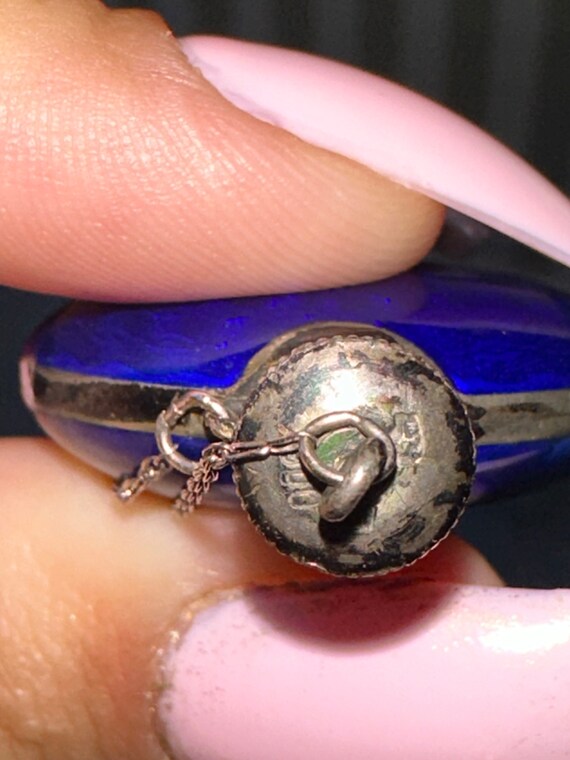 Rare Antique Austrian Cobalt BLUE Enamel Perfume for … Gem