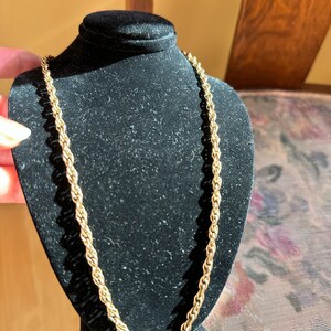 Antique Gold Filled Rope Chain 18”