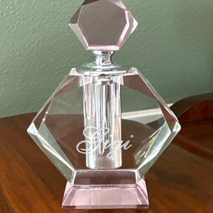 Lenox Crystal GIGI Pink Perfume Bottle