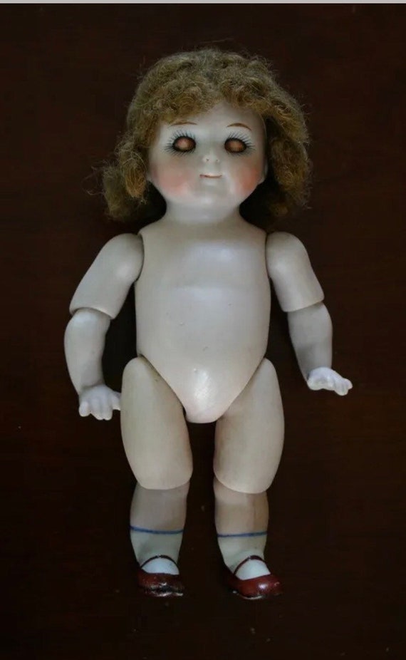 * antique baby doll ୨୧ * 小さな陶器製 の女の子 Vintage Set of 3 Ceramic & Plastic Baby Dolls Eyes Open Shut