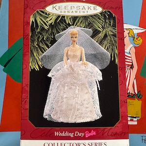 Hallmark Keepsake Wedding Day BARBIE Christmas Ornament New in Box