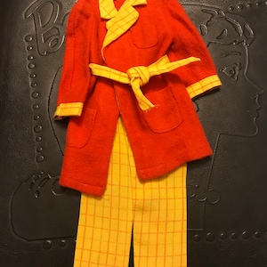 Vintage Mattel Ken Breakfast at 7 Pajama Set Mod Era 1968