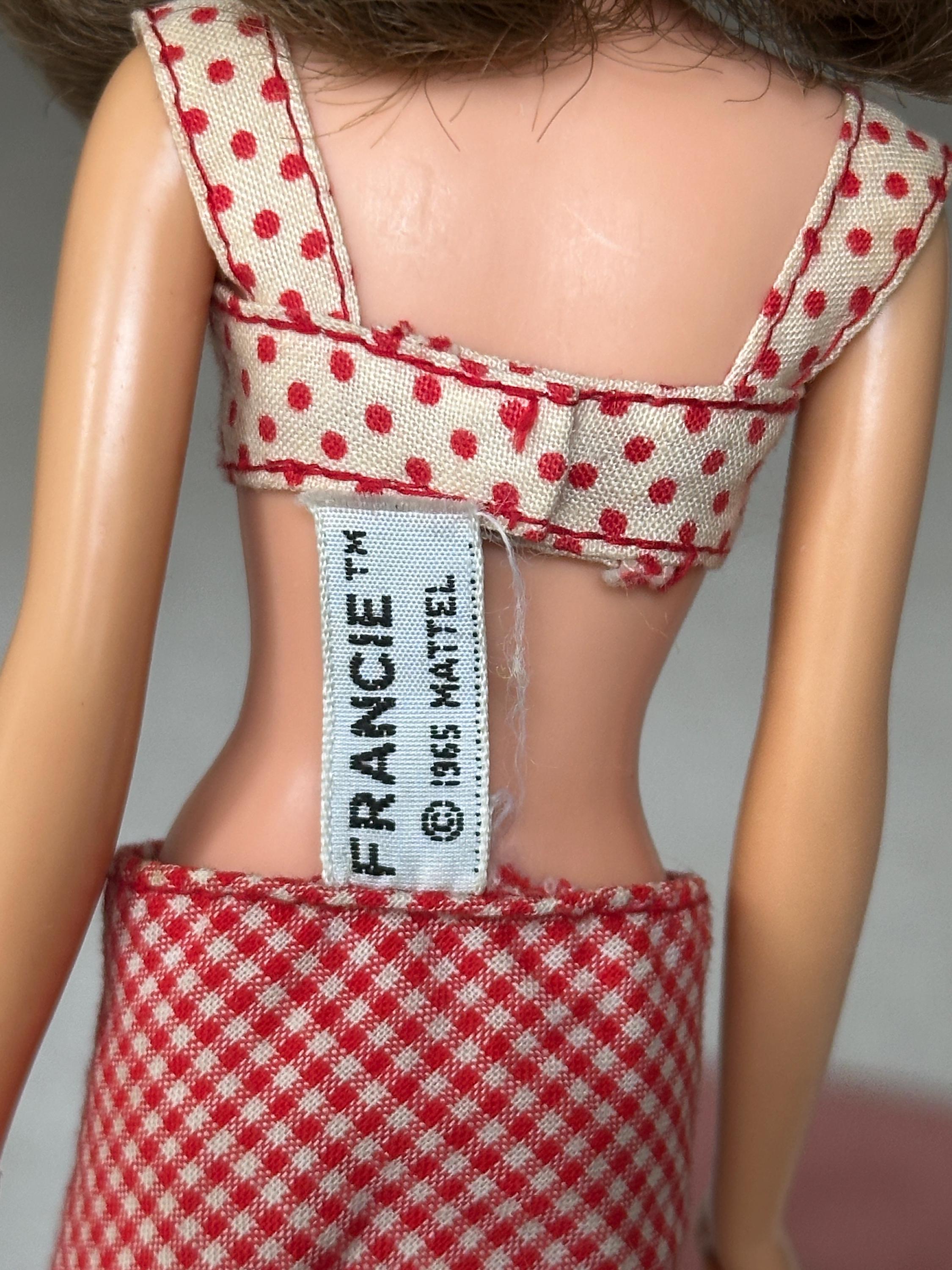 Vintage Mattel Francie Doll: Brunette, Polka Dot Swimsuit, 1966 - Etsy