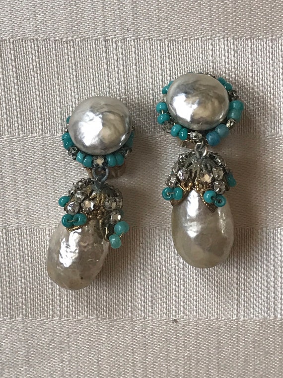 Gorgeous and RARE Pair of Early MIRIAM HASKELL Tur