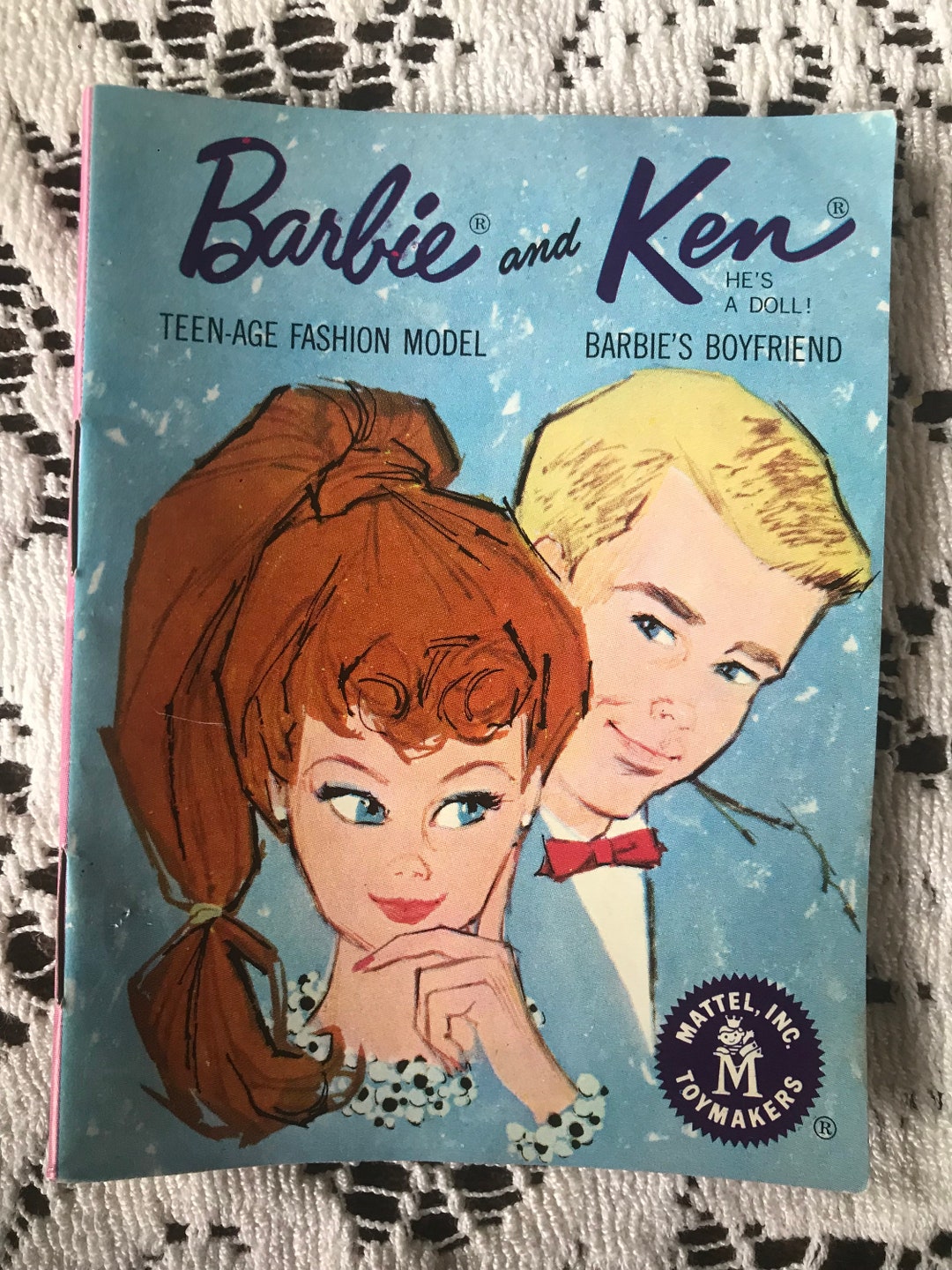 Vintage Mattel Barbie and Ken Booklet 1961 Etsy