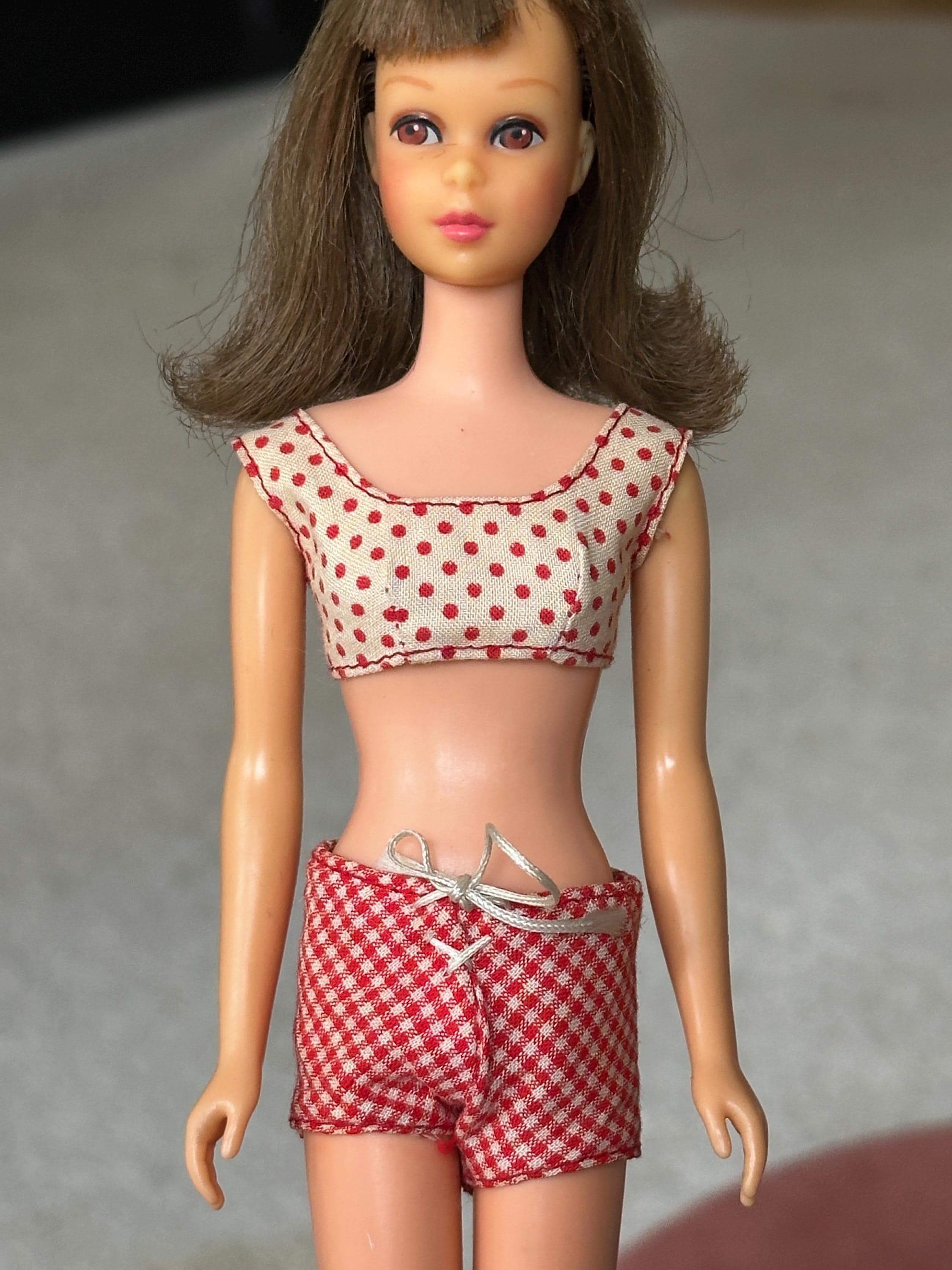 Vintage Mattel Francie Doll: Brunette, Polka Dot Swimsuit, 1966 - Etsy