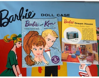 Vintage Mattel Barbie und Ken 1961 Heft mit Dream House Midge Insert