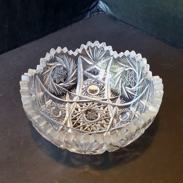 EAPG Heisey "Pinwheel & Fan" Berry or Fruit Bowl / 1910