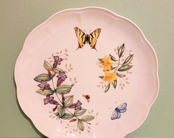 11" Lenox "Butterfly Meadow" Dinner Plate / Swallowtail