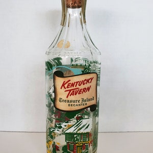 Kentucky Tavern &quot;Treasure Island&quot; Bourbon Bottle / 1950&#39;s