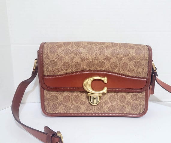 Coach Studio Shoulder / Crossbody Bag in Signature Canvas / Brown