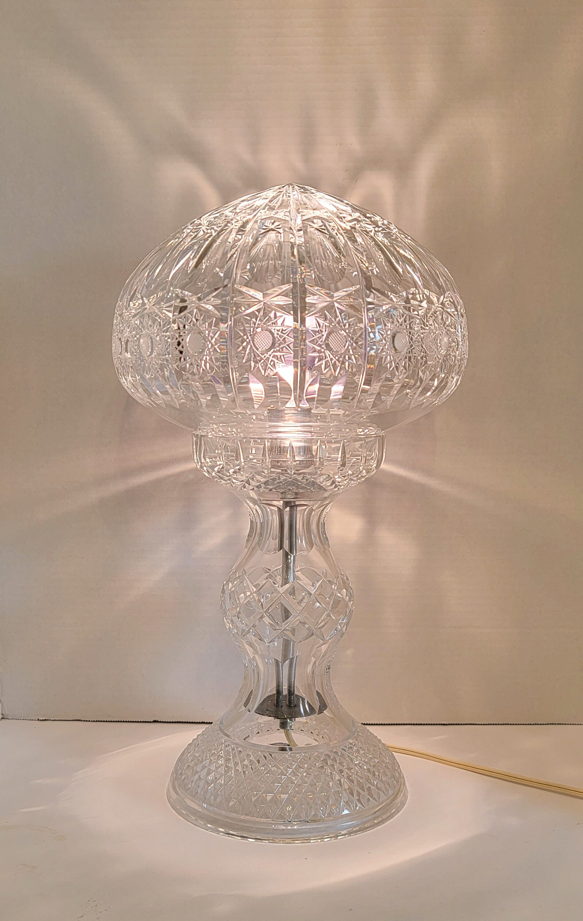 Crystal mushroom lamp deals