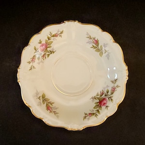 Three (3) Rosenthal Continental Line Pompadour Shape &quot;Antoinette&quot; Saucers ONLY / Germany