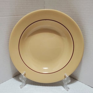 Shenango China Desert Tan Inca Ware 9&quot; Restaurant Rimmed Soup Bowl  Three Available