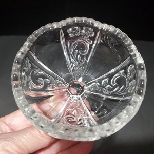 EAPG Indiana Glass &quot;Paneled Heather&quot; Footed Dessert Dish