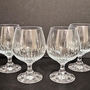 Four (4) - 5-1/2&quot; Schott-Zwiesel &quot;Alliance&quot; Crystal Brandy Glasses / Germany
