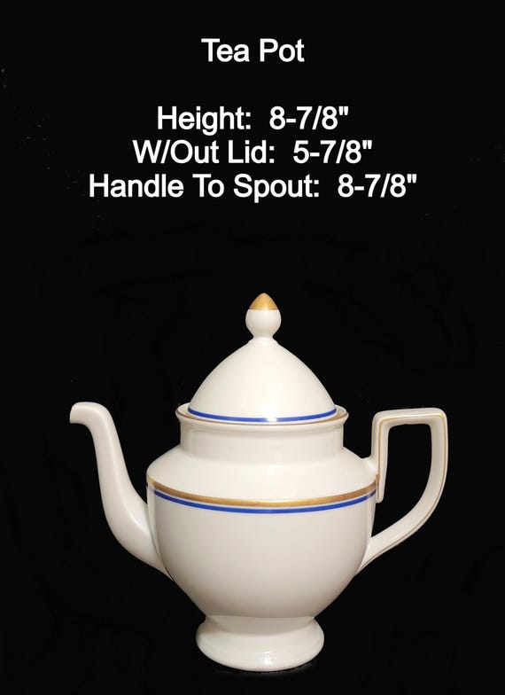 Hertel - Jacob Porcelain Tea Set / Service for 12 Cobalt Blue