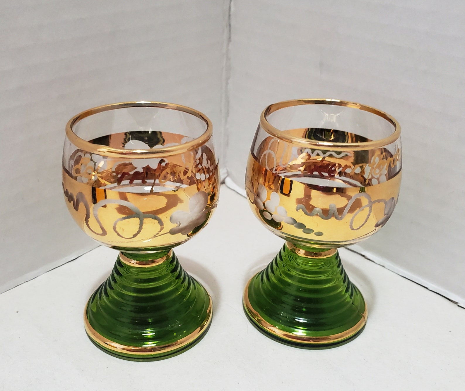 Set of 4 Miniature Roemer Souvenir Wine Tasting Glasses / Etsy