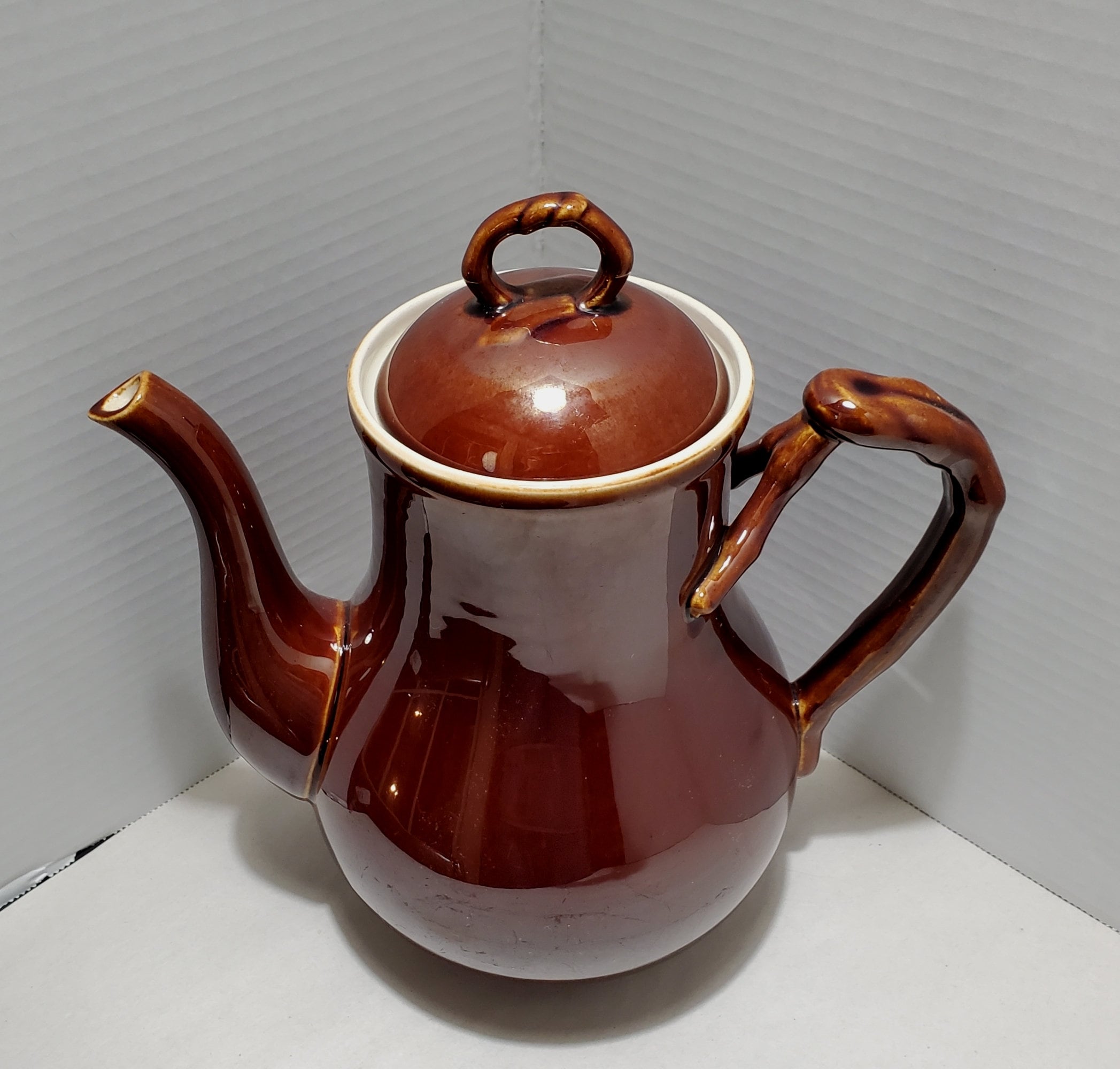 Tall Brown Villeroy & Boch Teapot / Luxembourg / as Is Etsy UK