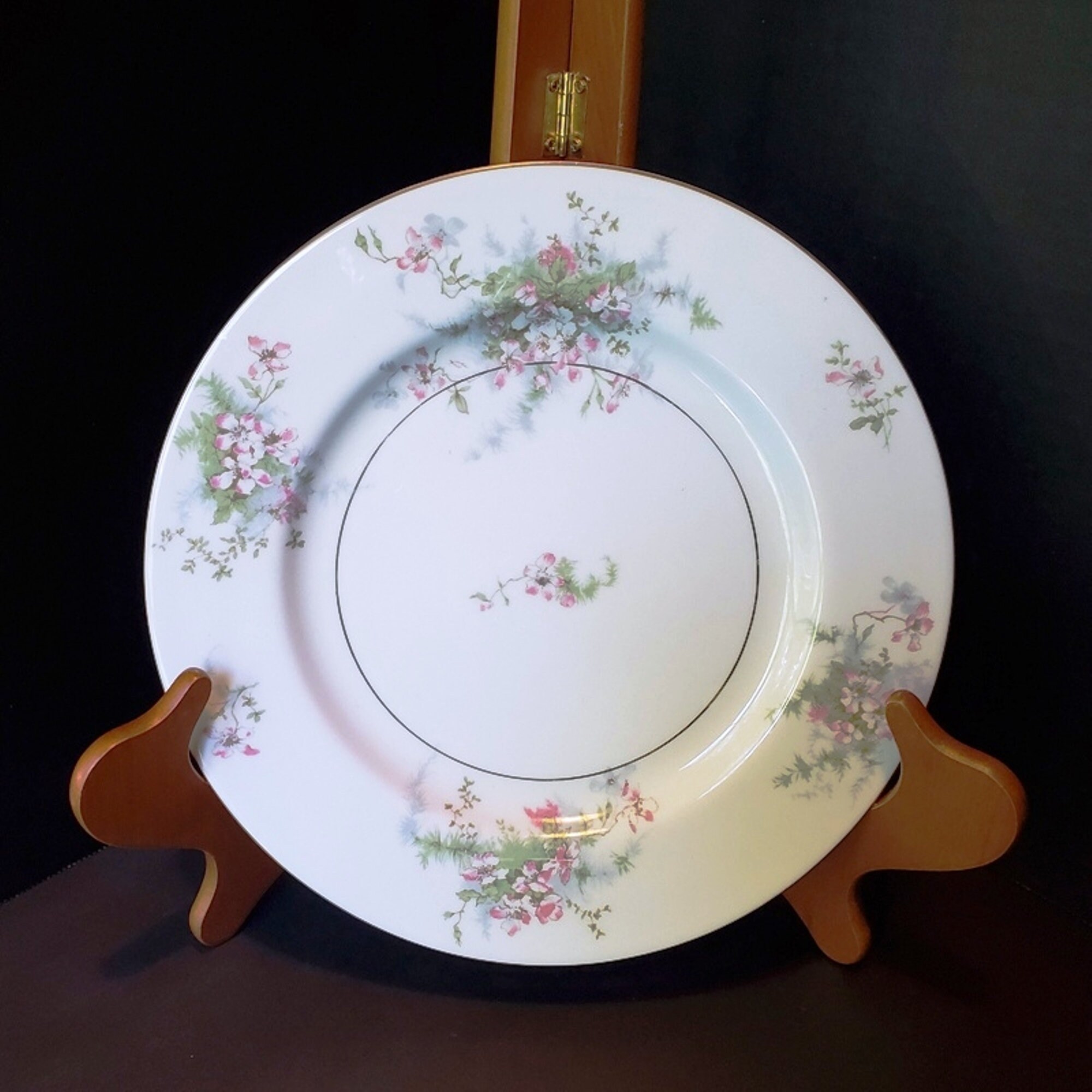 Theodore Haviland New York Apple Blossom Salad Plates 7.5" Never Used,Excellent 