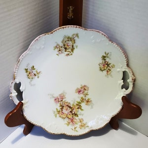 Antique Klingenberg cake Plate / Limoges, France