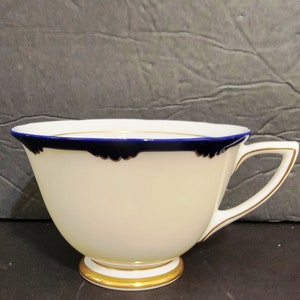Royal Doulton &quot;The Marlborough&quot; Cup ONLY  Cobalt Blue Trim