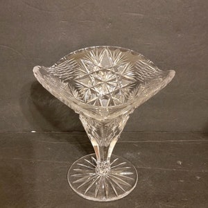 Boho Kristallvase: Glasschliff Vase, Deutschland