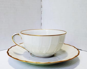 Six (6) Bernardaud "Verlaine" Cup and Saucer Sets / Limoges France