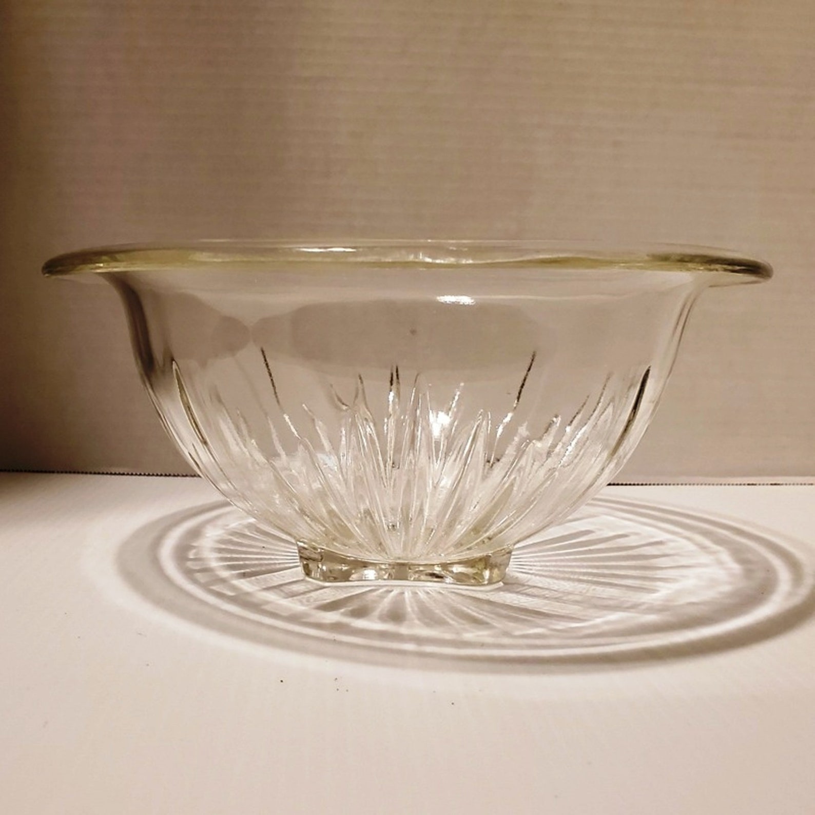 Clear Federal Glass star 91/2 Mixing Bowl Etsy