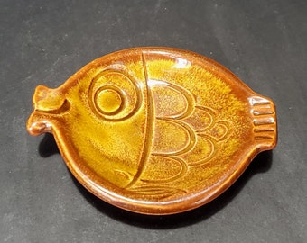 Hull Pottery 1976 &quot;Fish&quot; Ashtray / Two (2) Available