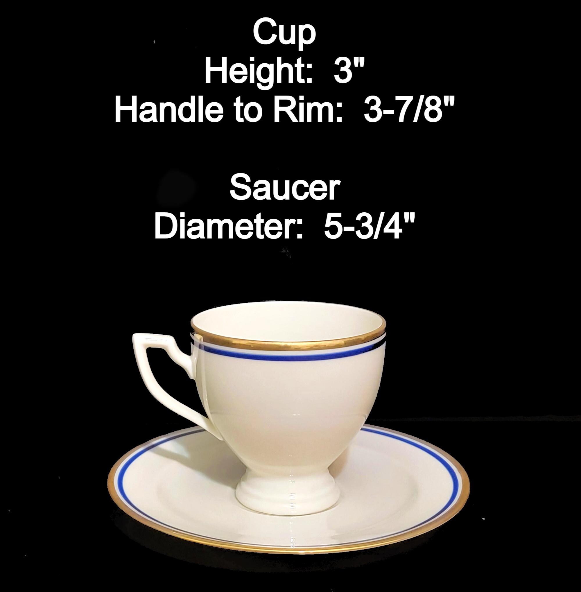 Hertel - Jacob Porcelain Tea Set / Service for 12 Cobalt Blue & Gold ...