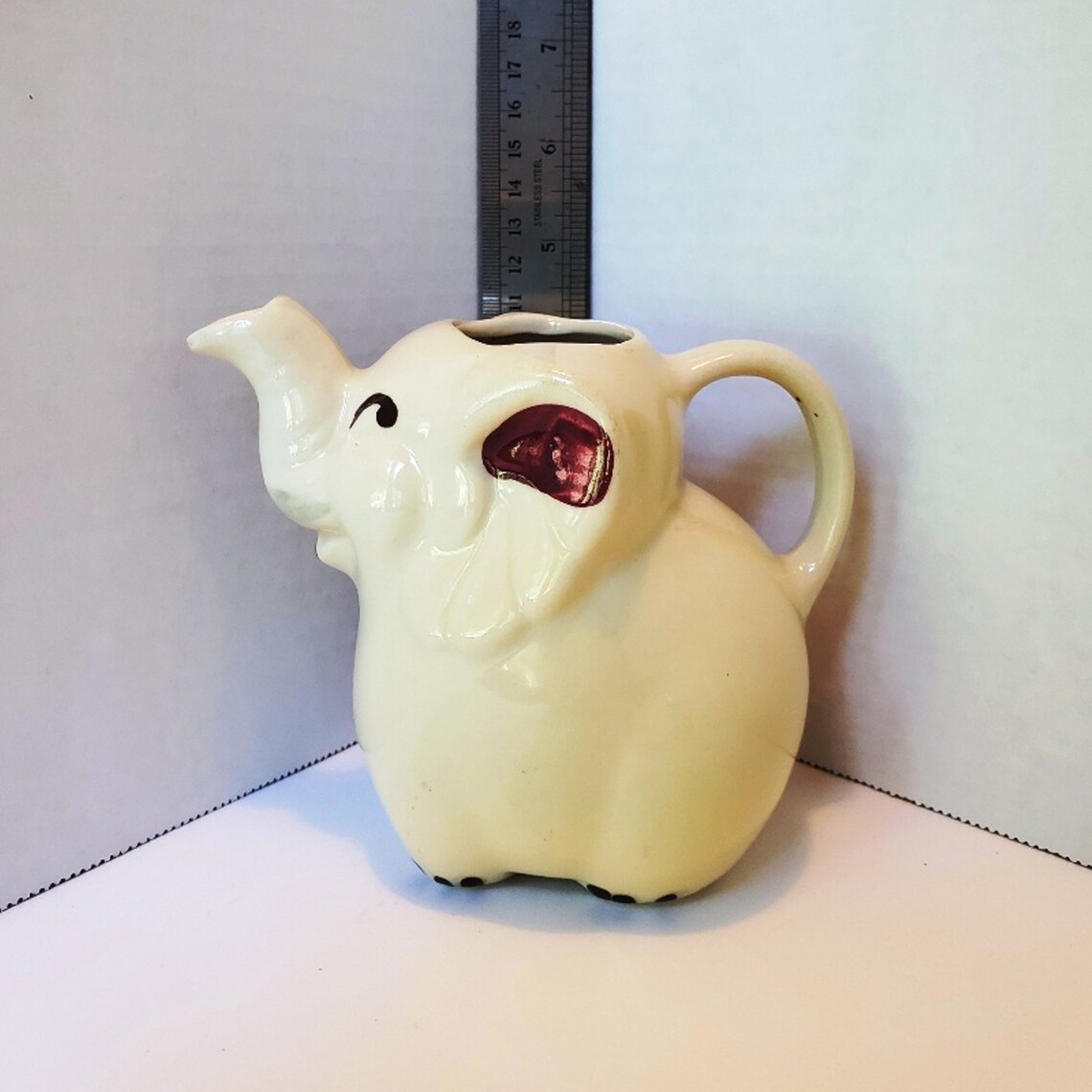 Vintage Shawnee Pottery elephant Creamer Etsy