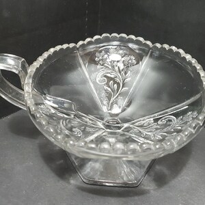 EAPG Indiana Glass &quot;Paneled Heather&quot; Single Handle Compote