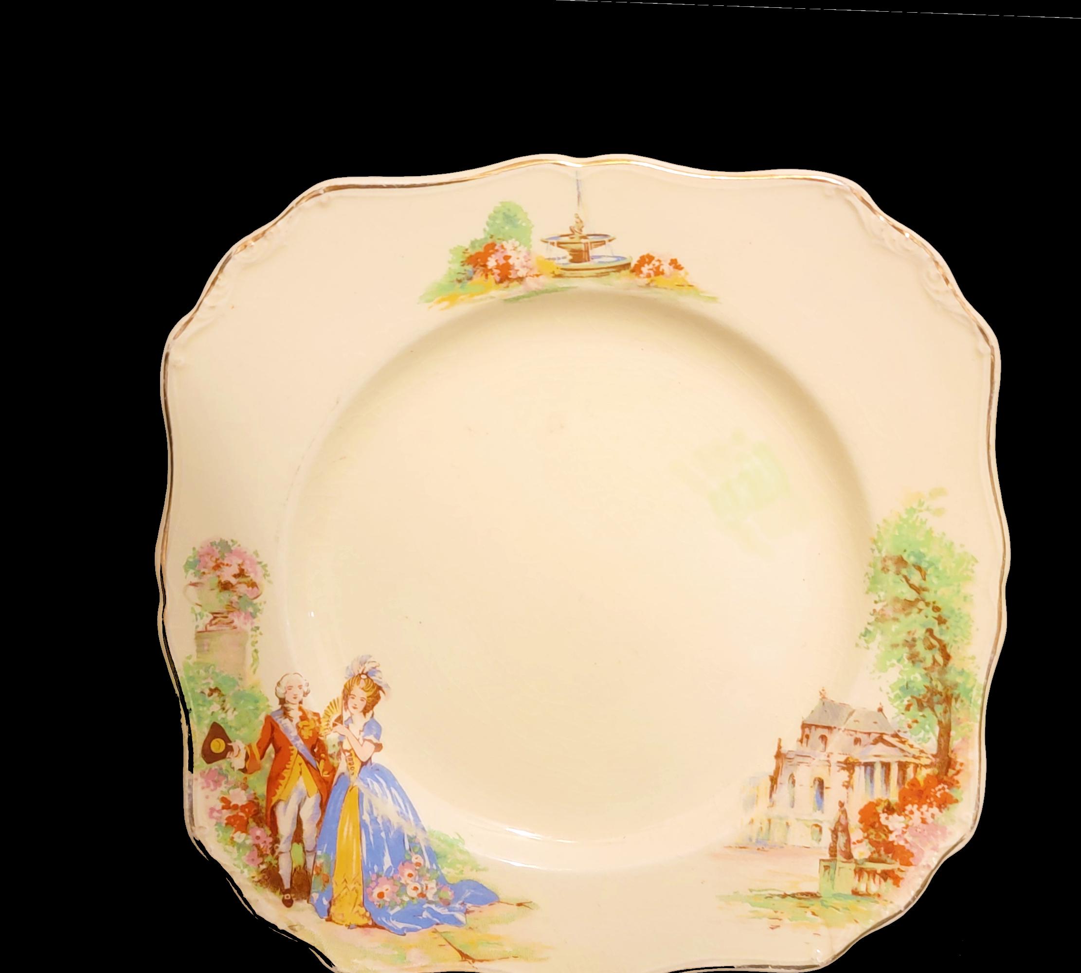 J & G Meakin Salad Plate / Sol Sunshine Ironstone / England