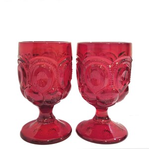 Red Moon and Star Goblets - Etsy