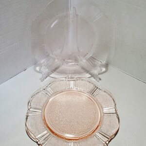 Set of Three (3) Pink 8&quot; Mc Beth Evans &quot;American Sweetheart&quot; Salad Plates