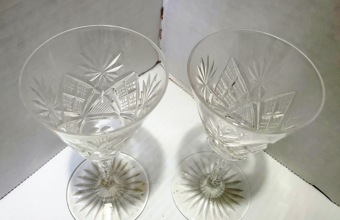 Pair of Nachtmann Bleikristall Cordial Glasses Etsy